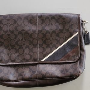 Coach men's signature shoulder bag